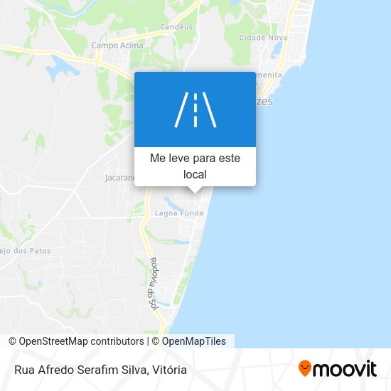 Rua Afredo Serafim Silva mapa