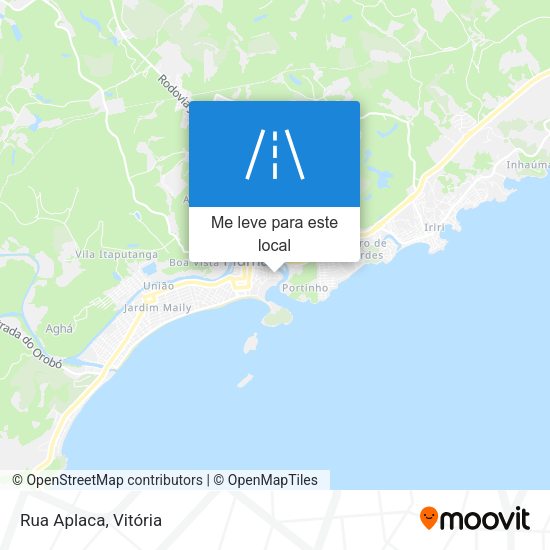 Rua Aplaca mapa