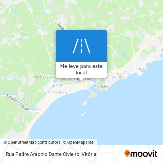 Rua Padre Antonio Dante Civieiro mapa