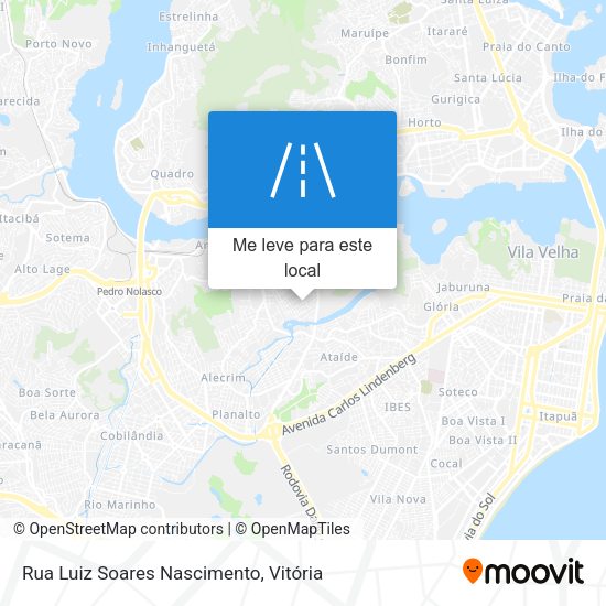 Rua Luiz Soares Nascimento mapa