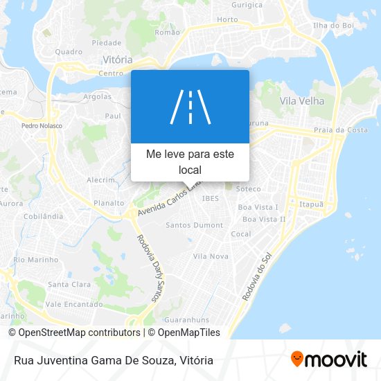 Rua Juventina Gama De Souza mapa