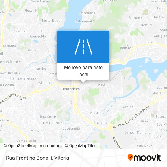Rua Frontino Bonelli mapa