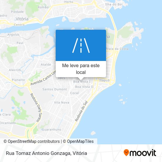 Rua Tomaz Antonio Gonzaga mapa