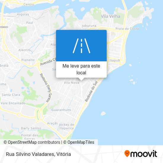 Rua Silvino Valadares mapa