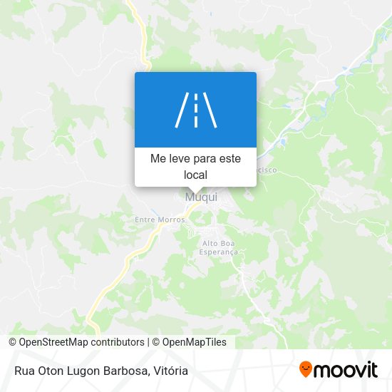 Rua Oton Lugon Barbosa mapa