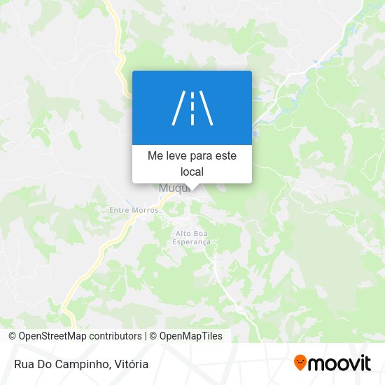 Rua Do Campinho mapa