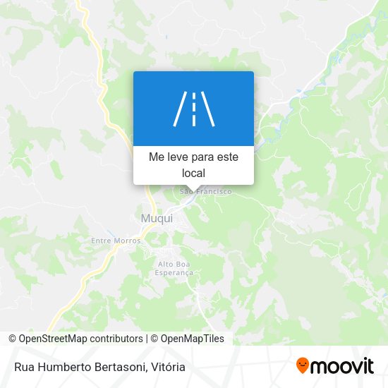 Rua Humberto Bertasoni mapa