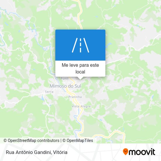 Rua Antônio  Gandini mapa