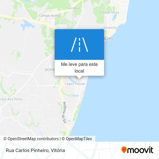 Rua Carlos Pinheiro mapa