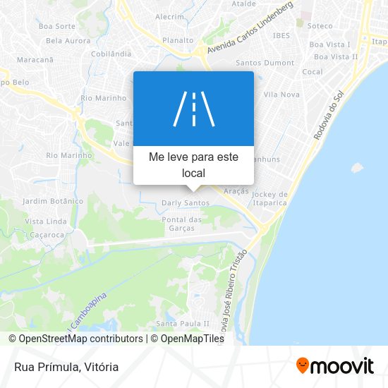 Rua Prímula mapa