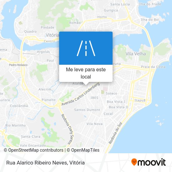 Rua Alarico Ribeiro Neves mapa