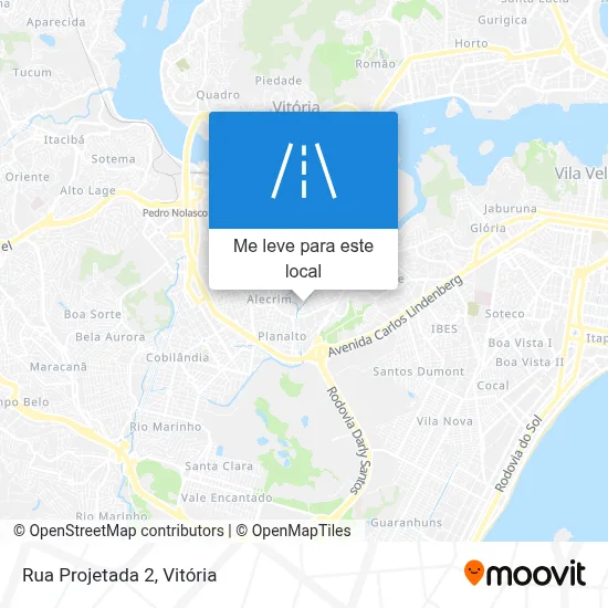 Rua Projetada 2 mapa