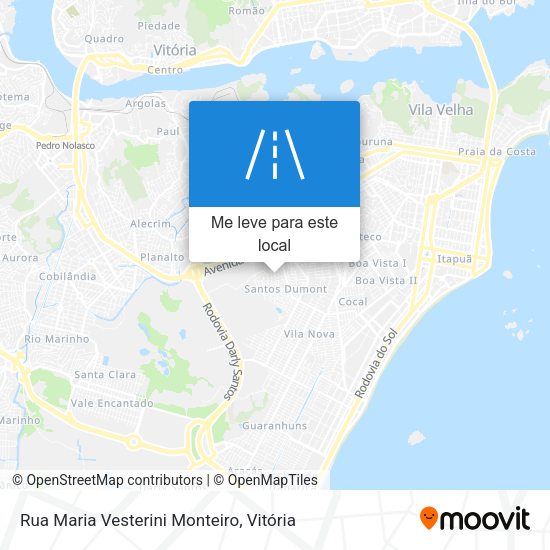 Rua Maria Vesterini Monteiro mapa