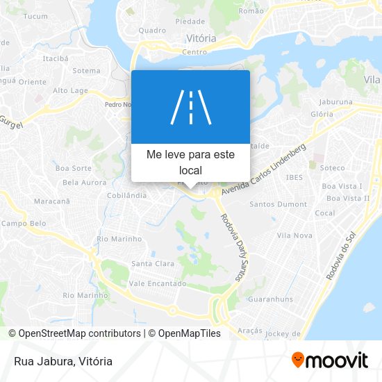 Rua Jabura mapa