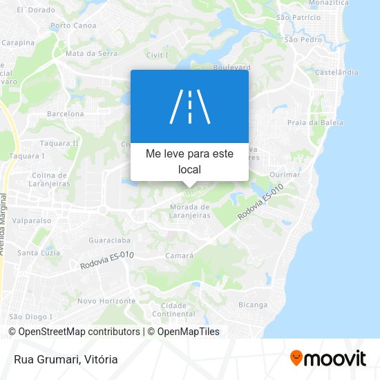 Rua Grumari mapa