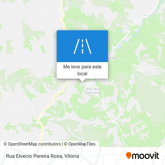Rua Elvecio Pereira Rosa mapa