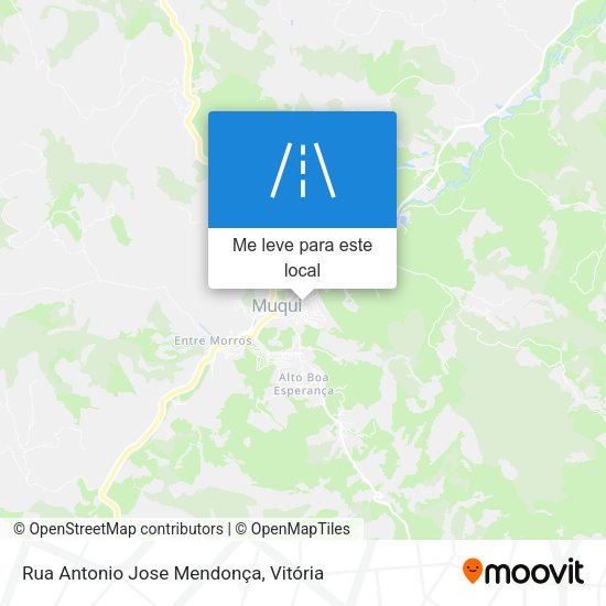 Rua Antonio Jose Mendonça mapa