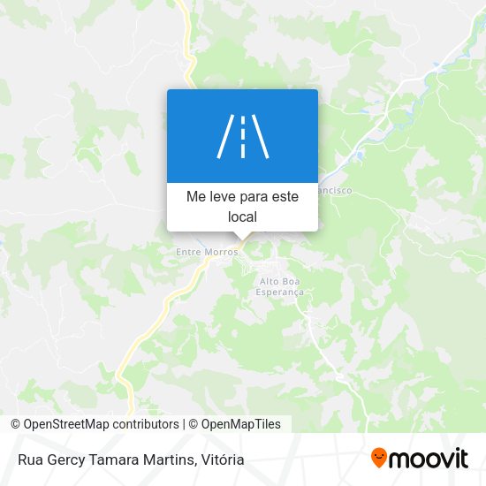 Rua Gercy Tamara Martins mapa