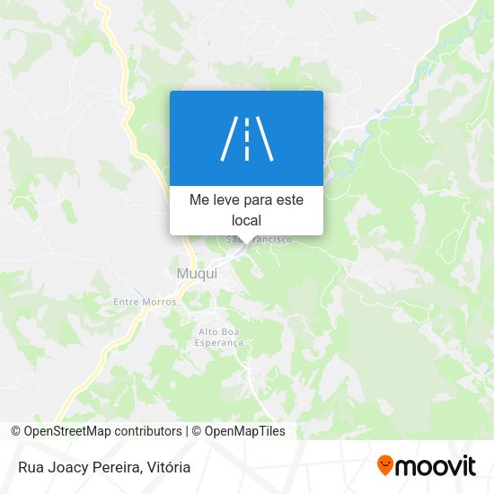 Rua Joacy Pereira mapa