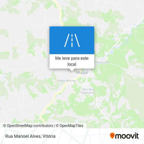 Rua Manoel Alves mapa