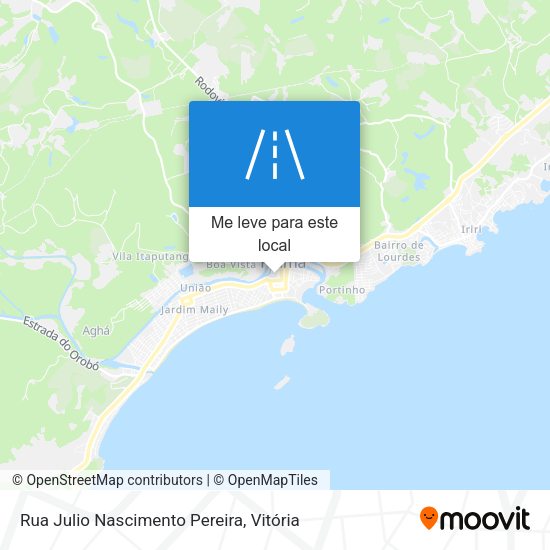 Rua Julio Nascimento Pereira mapa