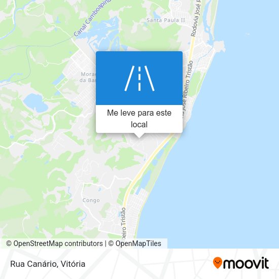 Rua Canário mapa