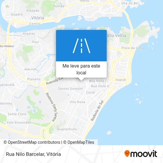 Rua Nilo Barcelar mapa