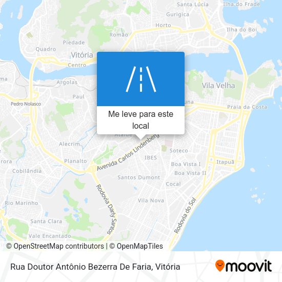 Rua Doutor Antônio Bezerra De Faria mapa