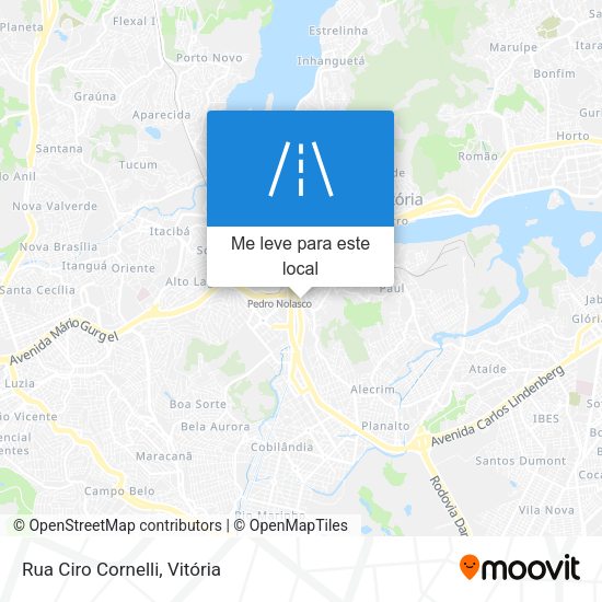 Rua Ciro Cornelli mapa