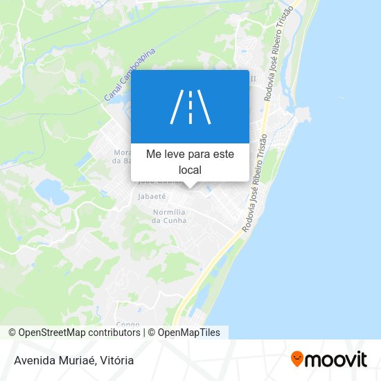 Avenida Muriaé mapa
