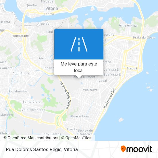 Rua Dolores Santos Régis mapa