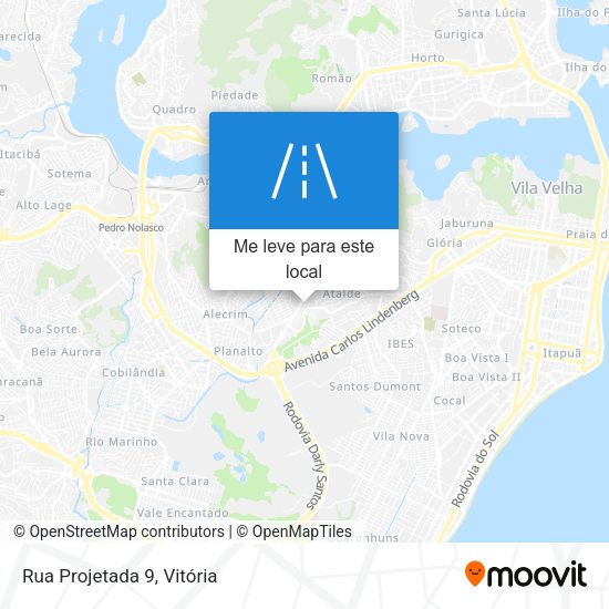 Rua Projetada 9 mapa