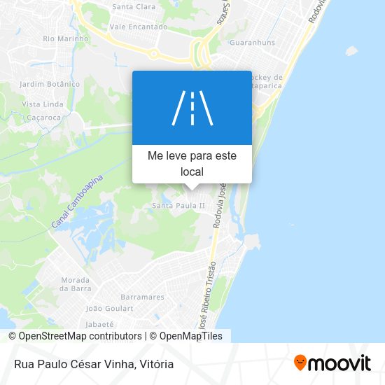 Rua Paulo César Vinha mapa