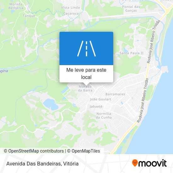 Avenida Das Bandeiras mapa