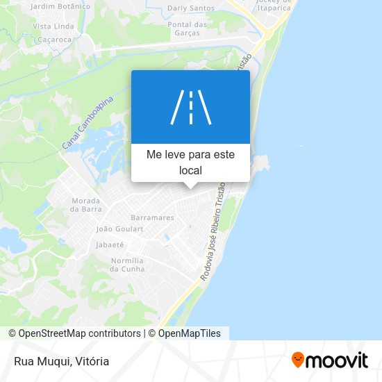 Rua Muqui mapa