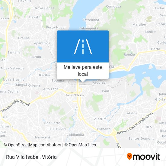 Rua Vila Isabel mapa