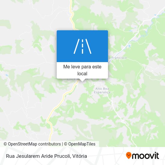 Rua Jesularem Aride Prucoli mapa