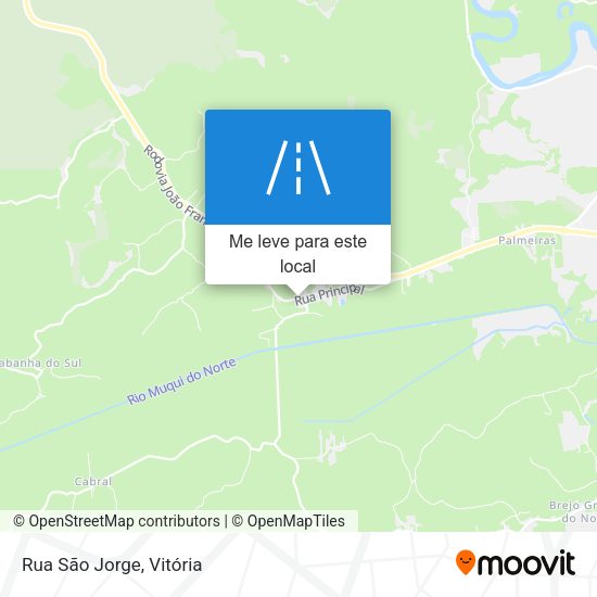 Rua São Jorge mapa