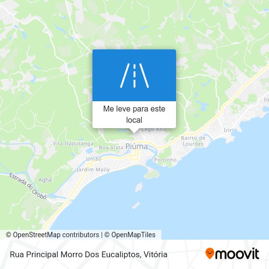 Rua Principal Morro Dos Eucaliptos mapa
