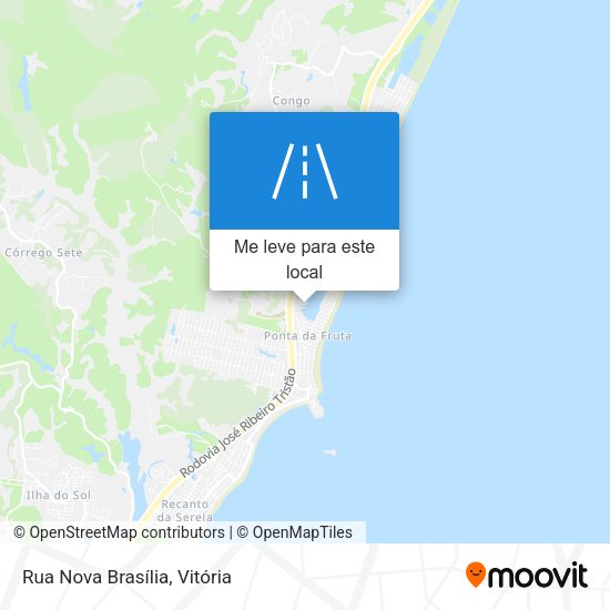 Rua Nova Brasília mapa