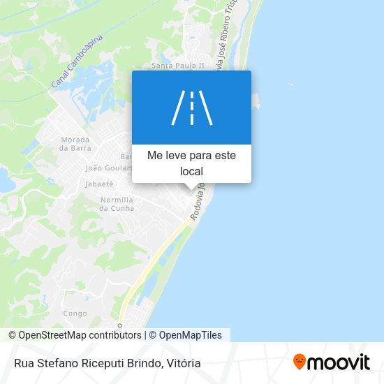 Rua Stefano Riceputi Brindo mapa
