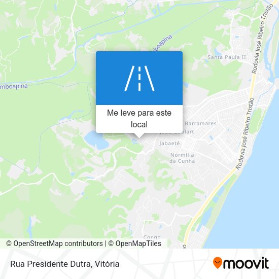 Rua Presidente Dutra mapa