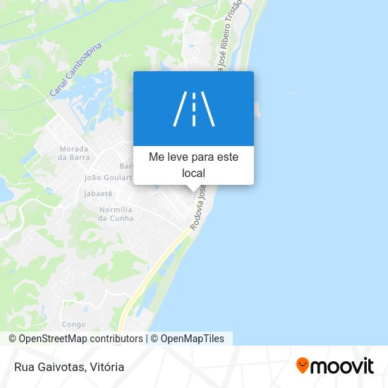 Rua Gaivotas mapa