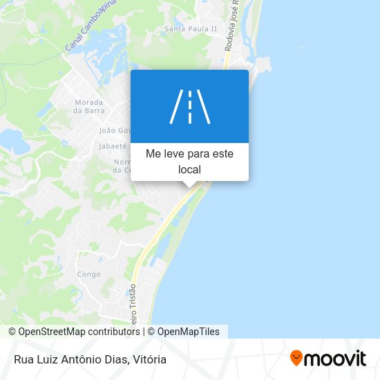 Rua Luiz Antônio Dias mapa