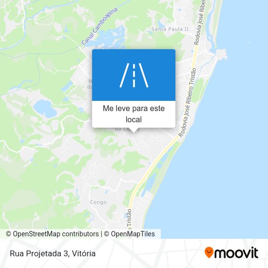 Rua Projetada 3 mapa
