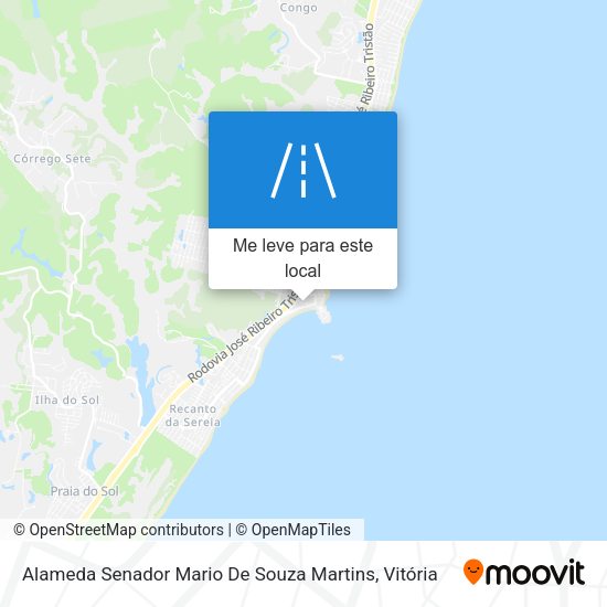 Alameda Senador Mario De Souza Martins mapa