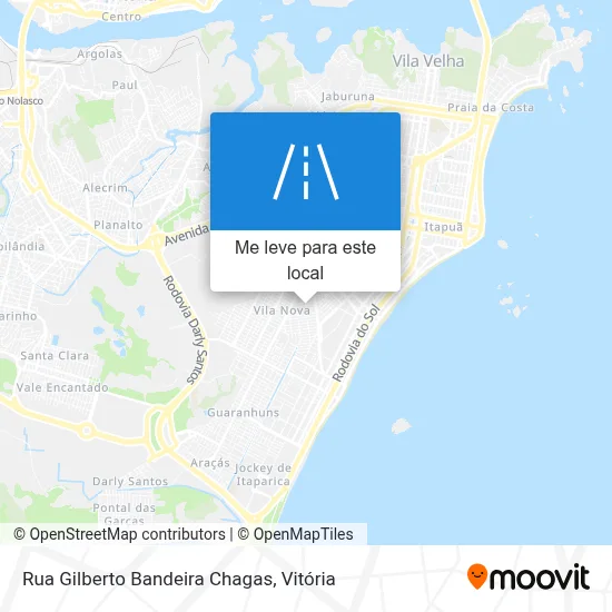 Rua Gilberto Bandeira Chagas mapa