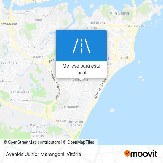 Avenida Junior Marangoni mapa