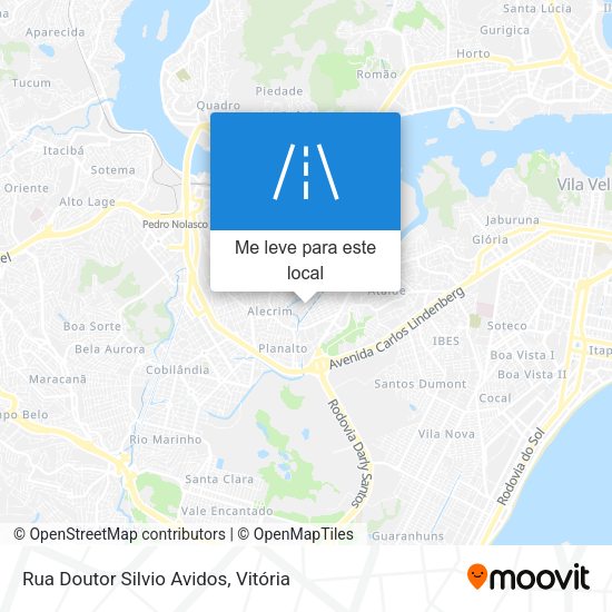Rua Doutor Silvio Avidos mapa