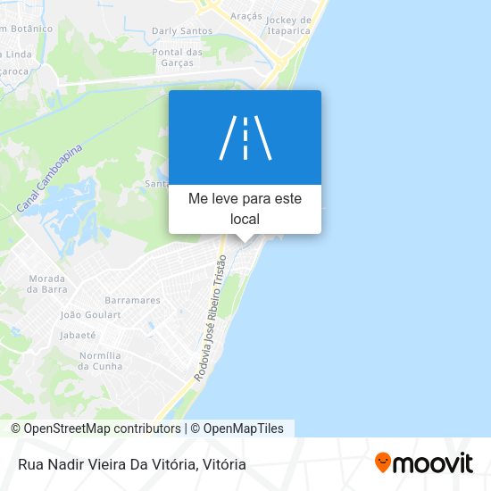 Rua Nadir Vieira Da Vitória mapa